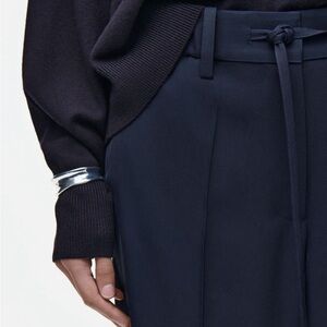 Elegant COS Navy Wide-Leg Women's Trousers Small/36